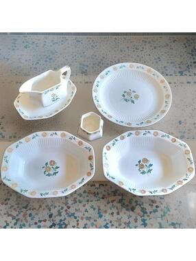 Timeless Gorgeous Vintage Adams Real English Ironstone Serving Set